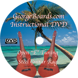 GeorgeBoards.com Acoustic-Hawaiian Steel Guitar Rag Open 