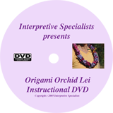 Origami Hawaiian Tissue Paper Orchid Lei